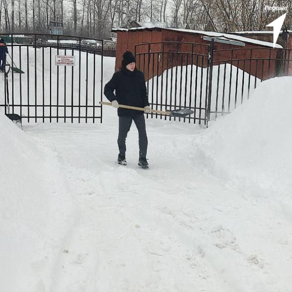 Сильнейший снегопад.